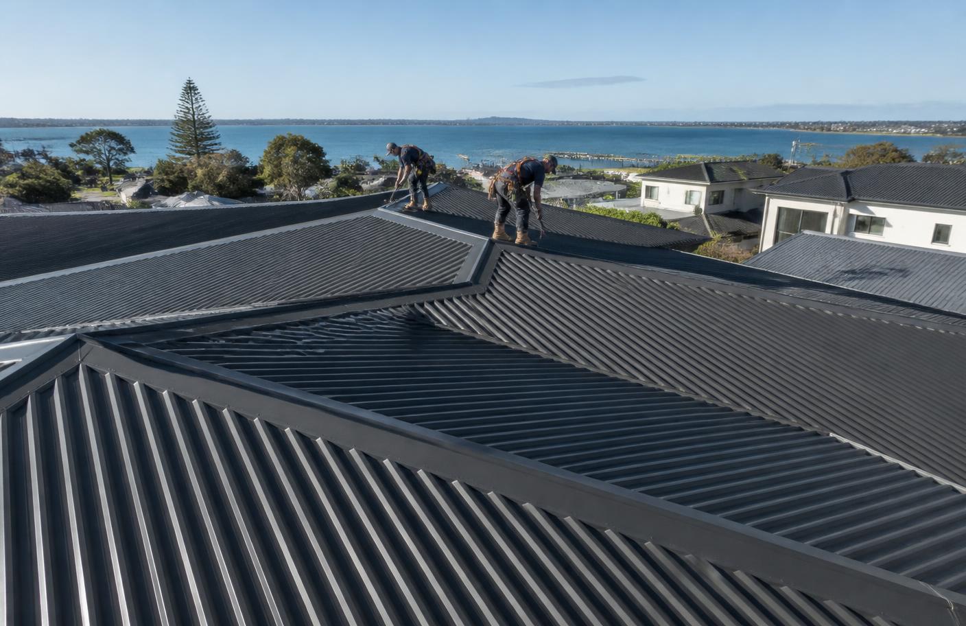 Roof Replacement on a residential roof in Geelong