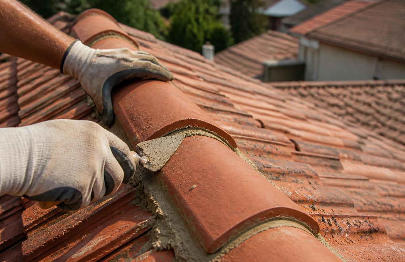 Roof Repair on a residential roof in Geelong